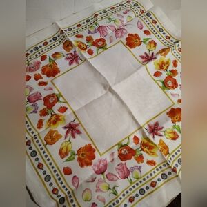 Williams Sonoma 100% Linen Napkins Set Of 4 Made In Italy Tulipano Ladybug